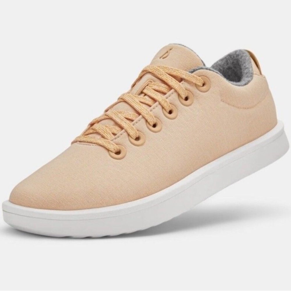 Allbirds WP Wool Piper Woven Womens Shoes Sneaker Lux Camel Blizzard Sole Sz 10
